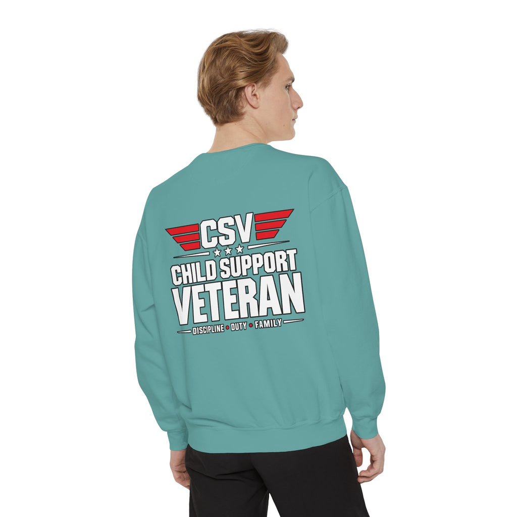 Child Support Veteran Sweatshirt – “My Dad Is A Child Support Veteran” Patriotic Crewneck