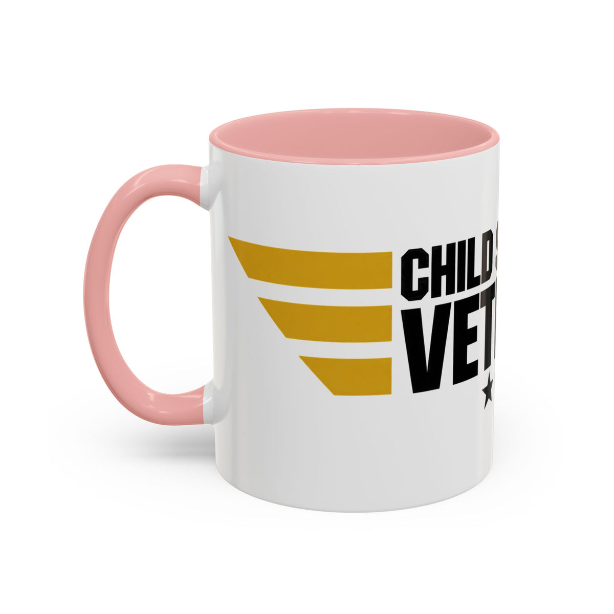 Veteran Support Coffee Mug – “Child Support Veteran” Accent Ceramic Mug