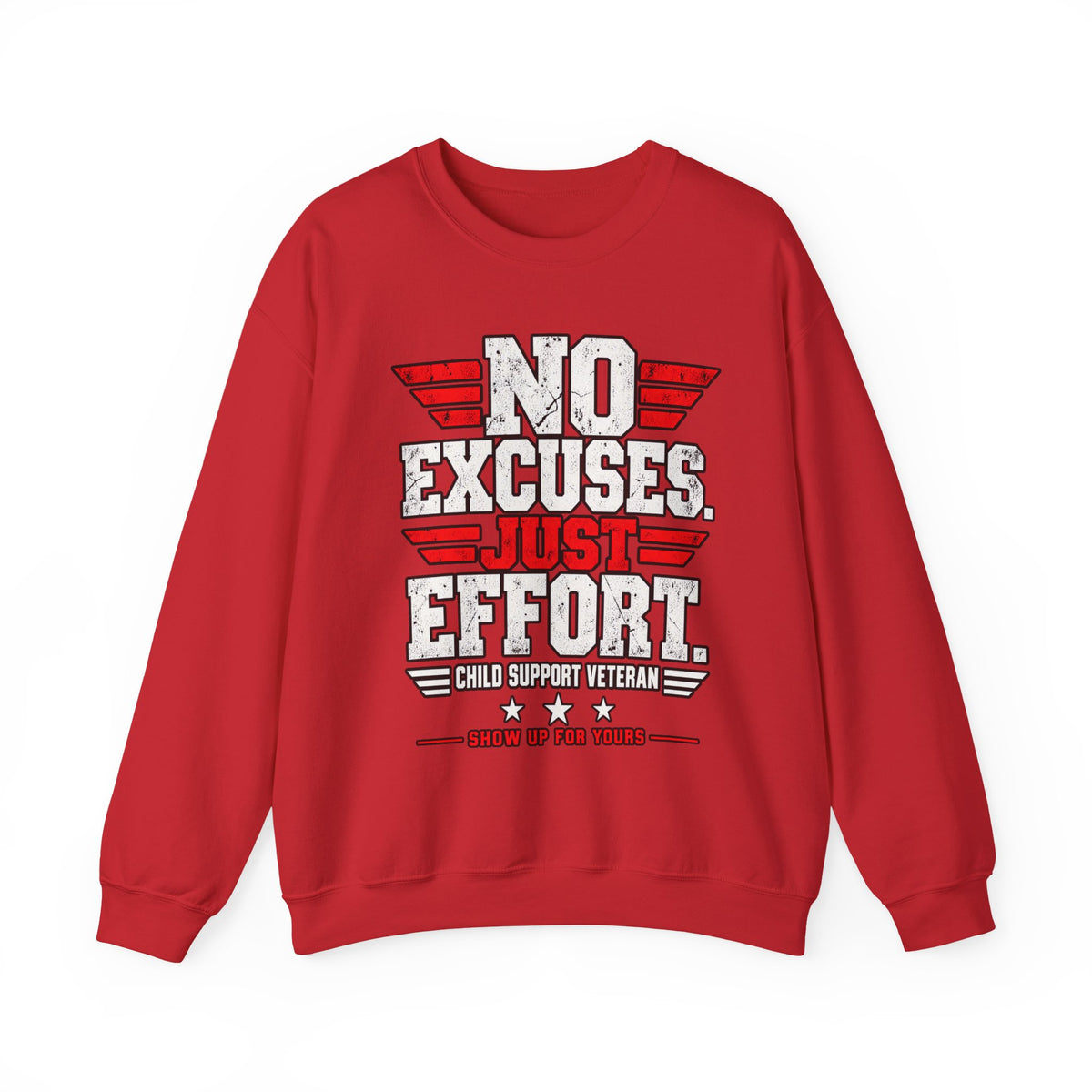 Child Support Veteran Crewneck Sweatshirt — CSV Emblem Pullover