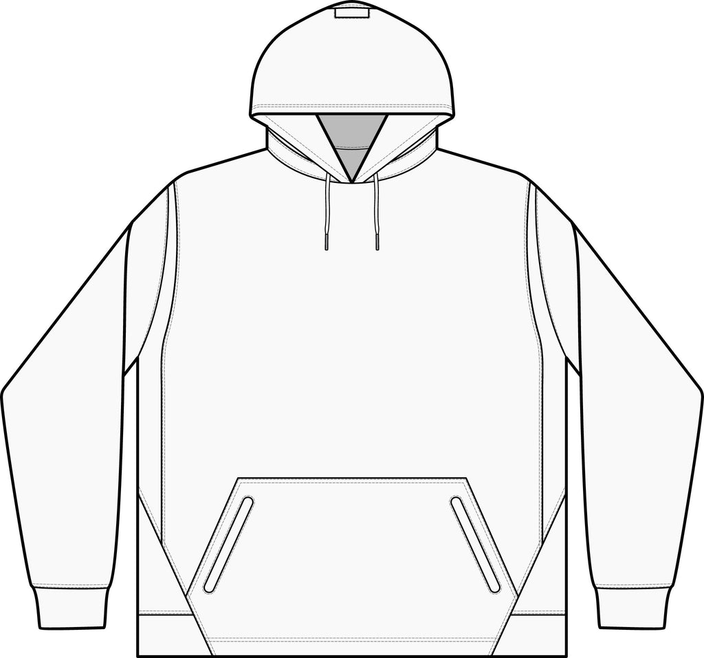 Child Support Veteran Hoodie - CSV Emblem Tech Fleece Colorblock Hooded Sweatshirt