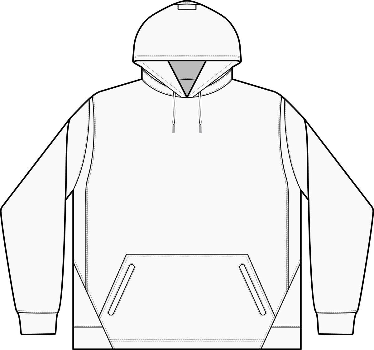 Child Support Veteran Hoodie - CSV Emblem Tech Fleece Colorblock Hooded Sweatshirt