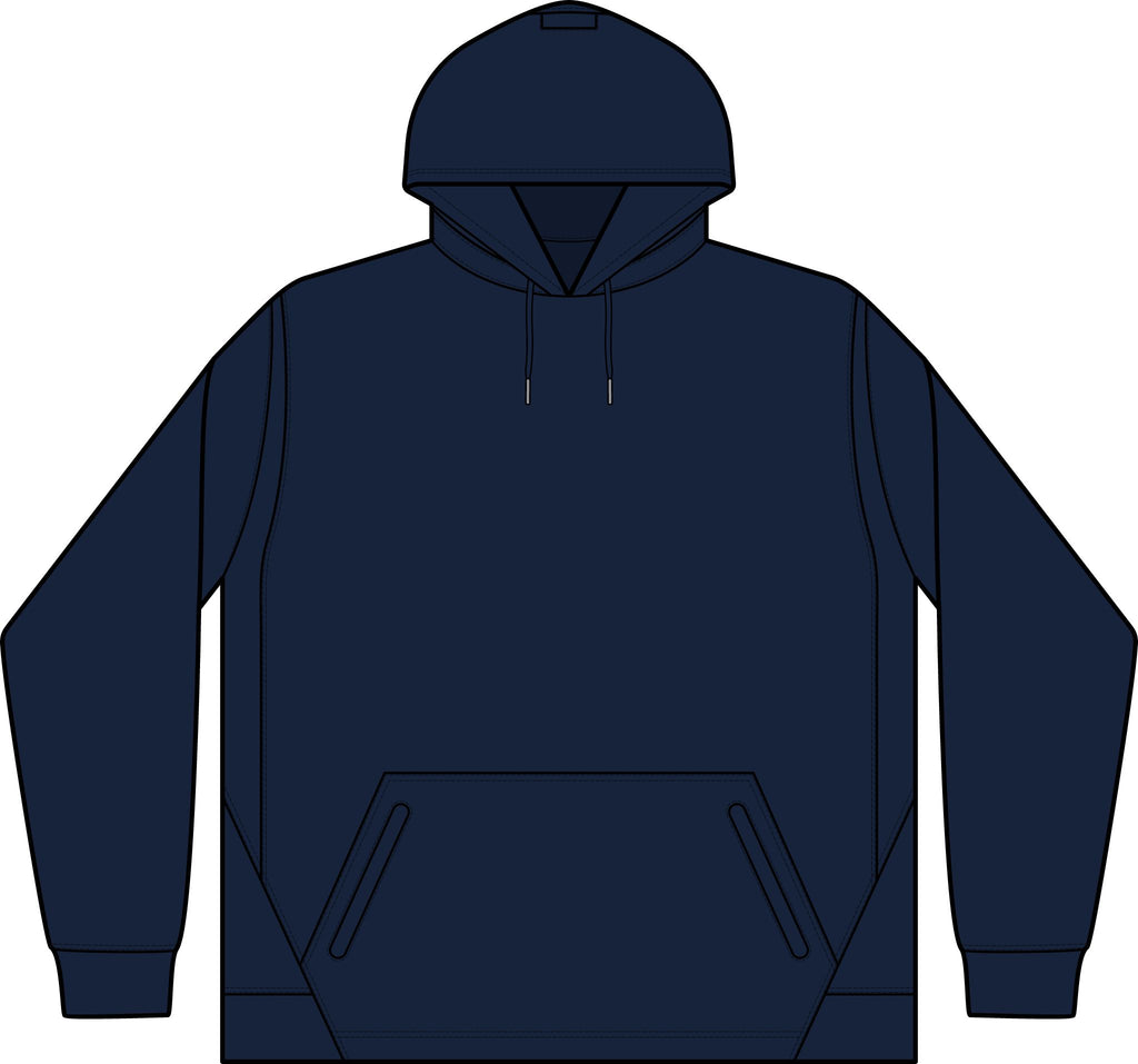 Child Support Veteran Hoodie - CSV Emblem Tech Fleece Colorblock Hooded Sweatshirt