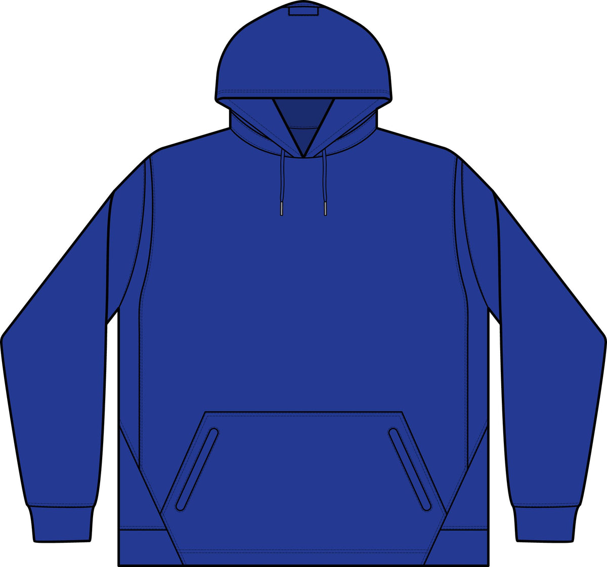 Child Support Veteran Hoodie - CSV Emblem Tech Fleece Colorblock Hooded Sweatshirt