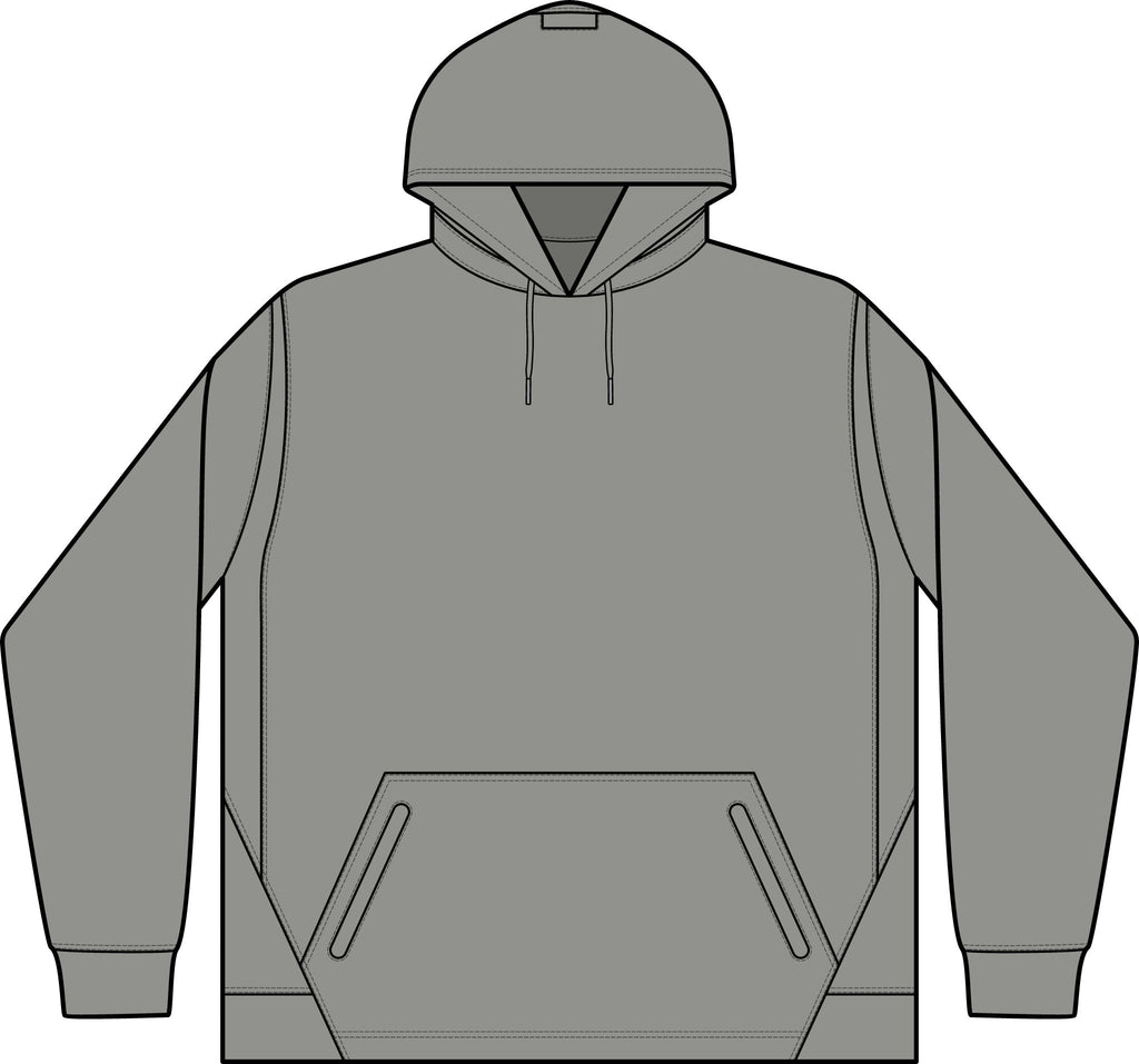 Child Support Veteran Hoodie - CSV Emblem Tech Fleece Colorblock Hooded Sweatshirt