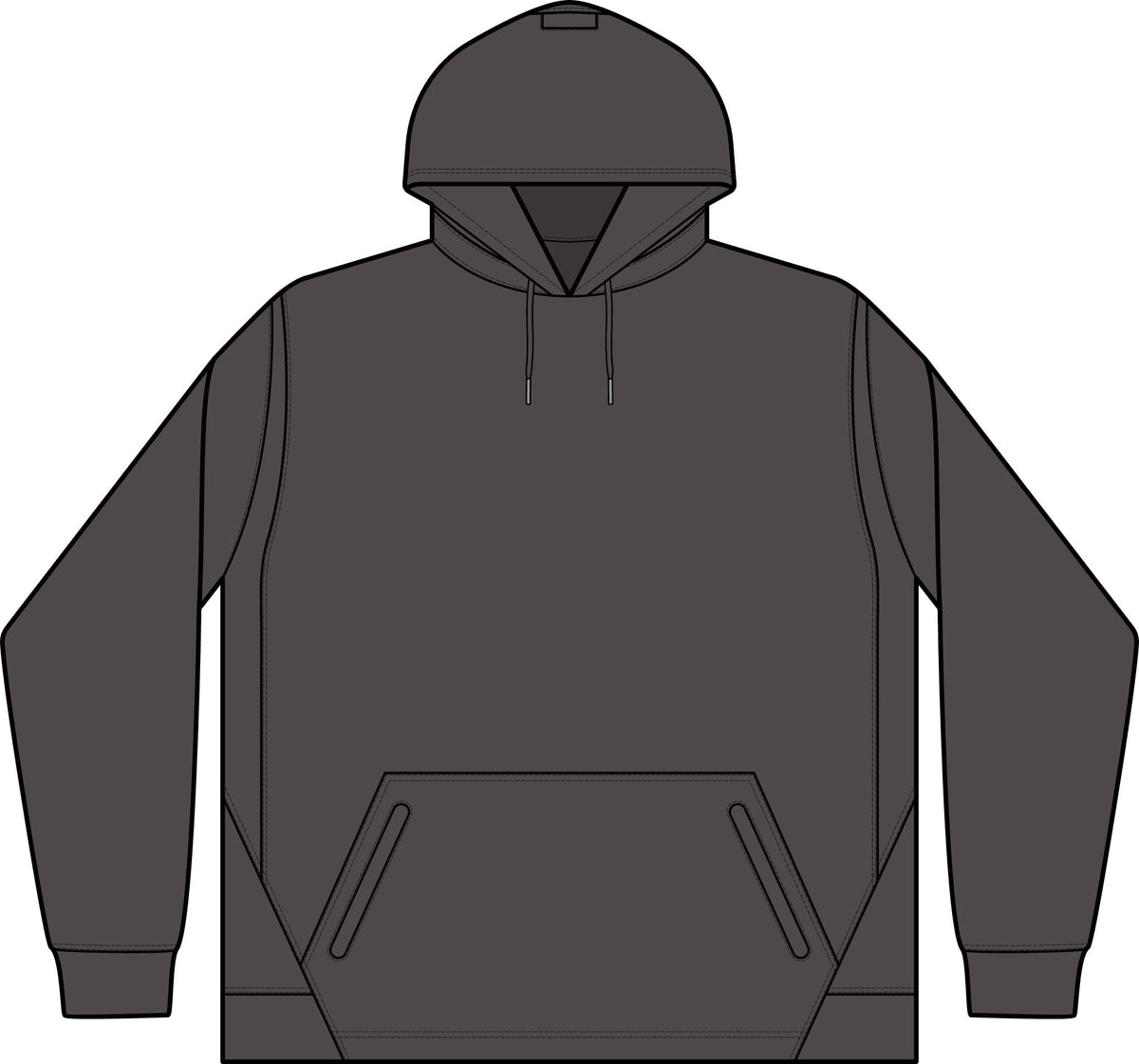 Child Support Veteran Hoodie - CSV Emblem Tech Fleece Colorblock Hooded Sweatshirt