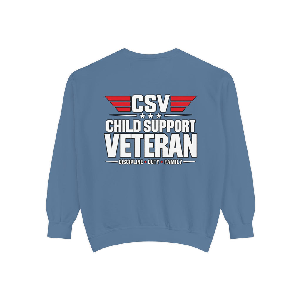 Child Support Veteran Sweatshirt – “My Dad Is A Child Support Veteran” Patriotic Crewneck