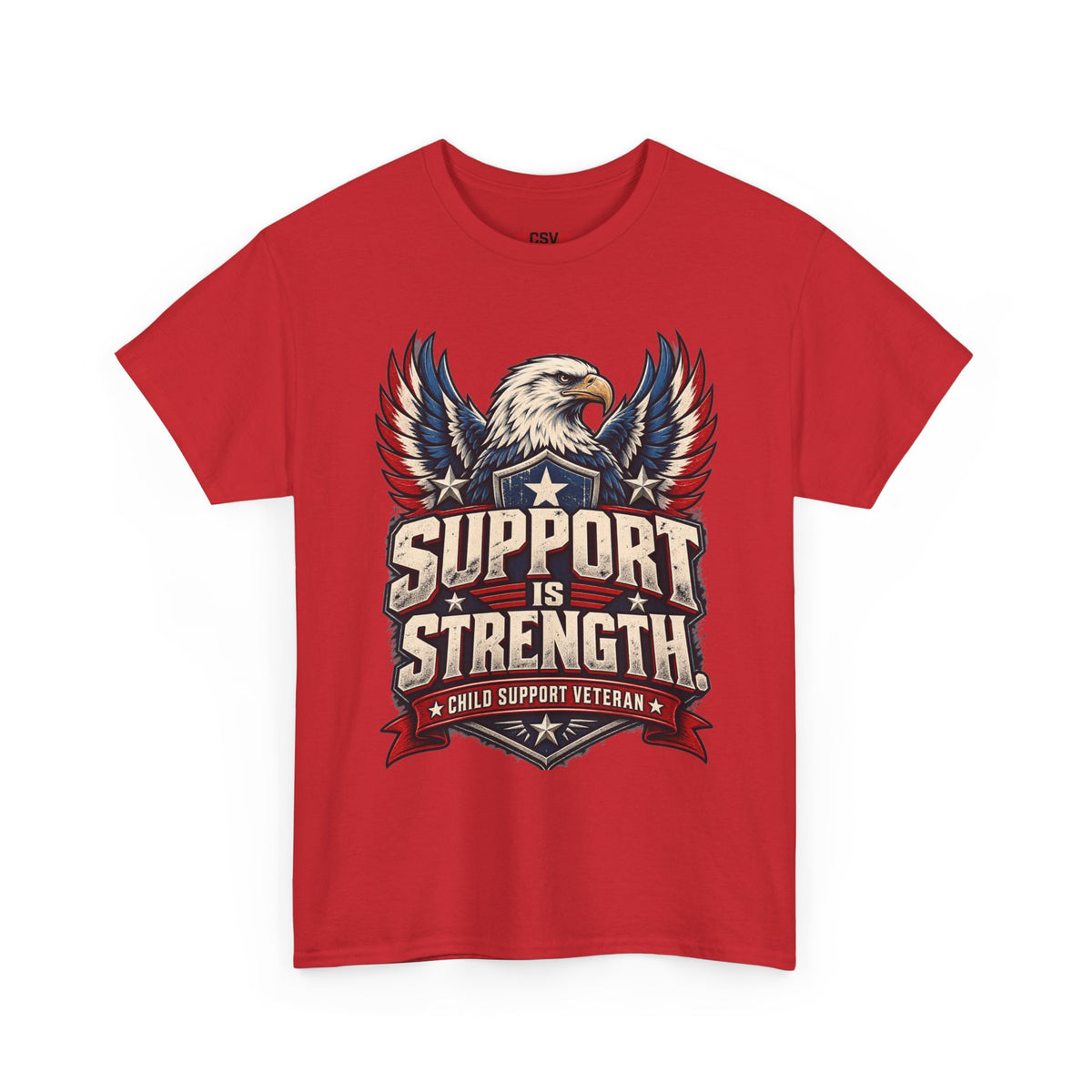 SUPPORT IS STRENGTH  Unisex Heavy Cotton Tee