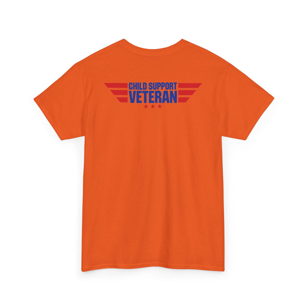 Raised By A Child Support Veteran T‑Shirt – Patriotic Military Tribute Tee