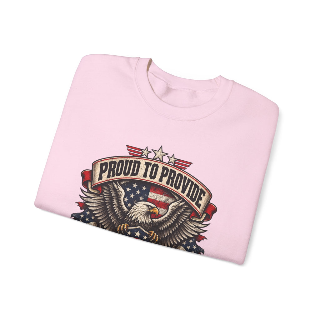Child Support Veteran Crewneck Sweatshirt — CSV Emblem Pullover