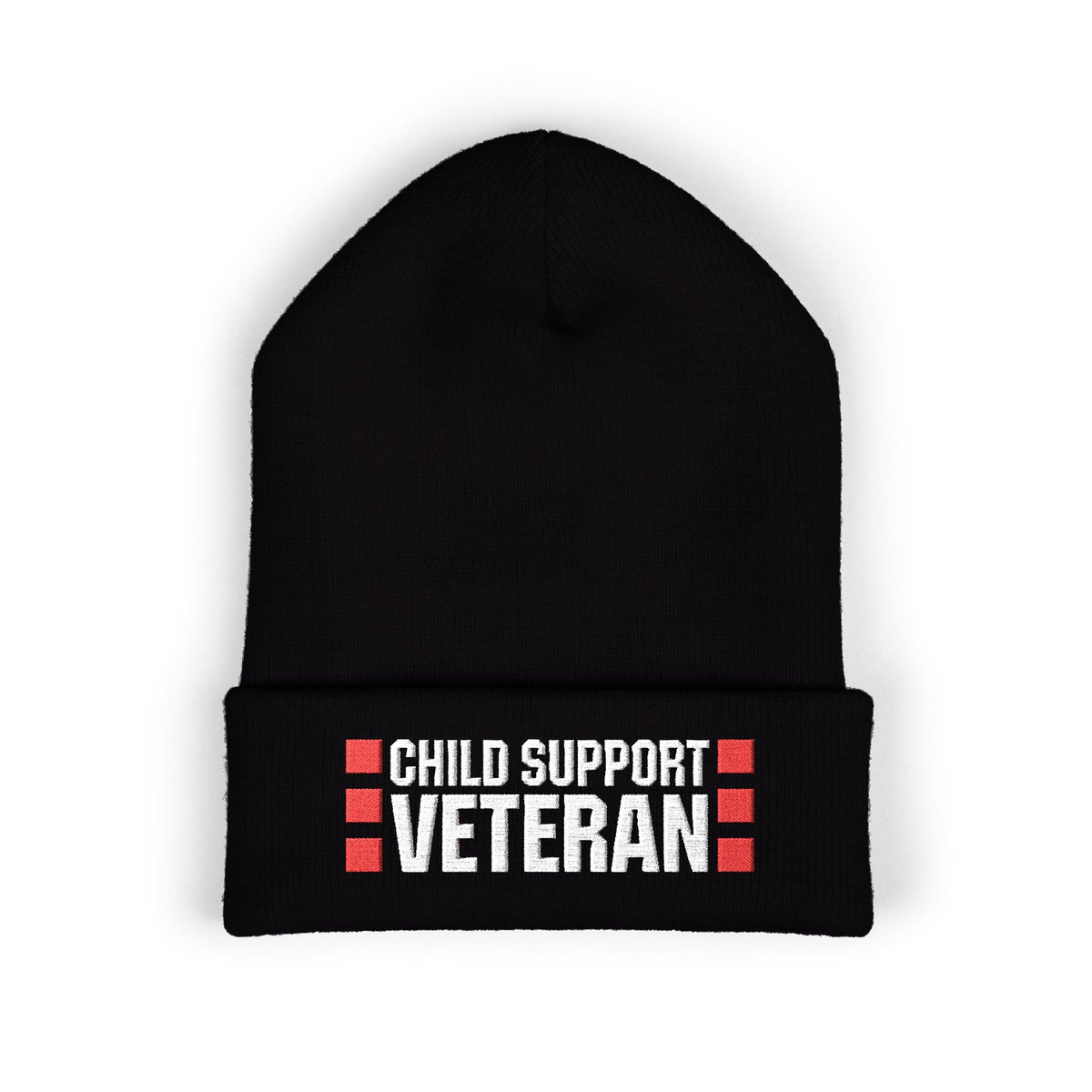 childsupportveteran Embroidered Beanie – Classic Cuffed Winter Hat