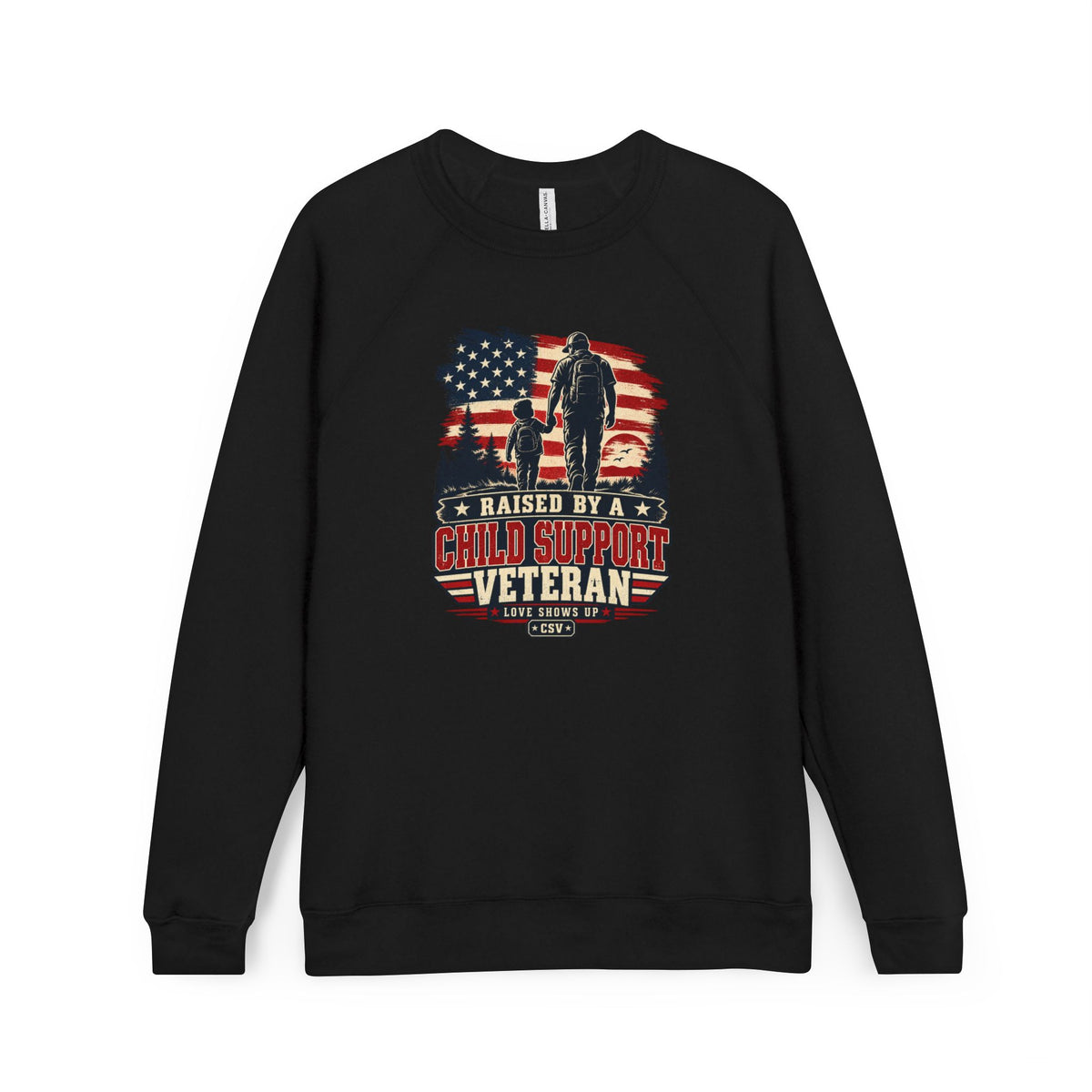 Unisex Sponge Fleece Raglan Sweatshirt