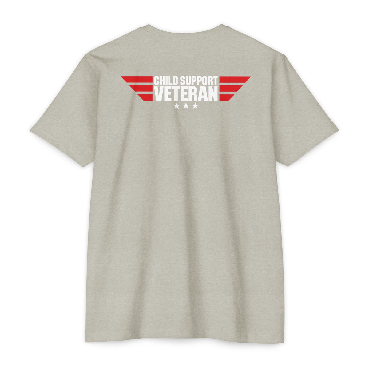 Child Support Veteran T-Shirt — "Real Parents Show Up" Patriotic Dad Shirt