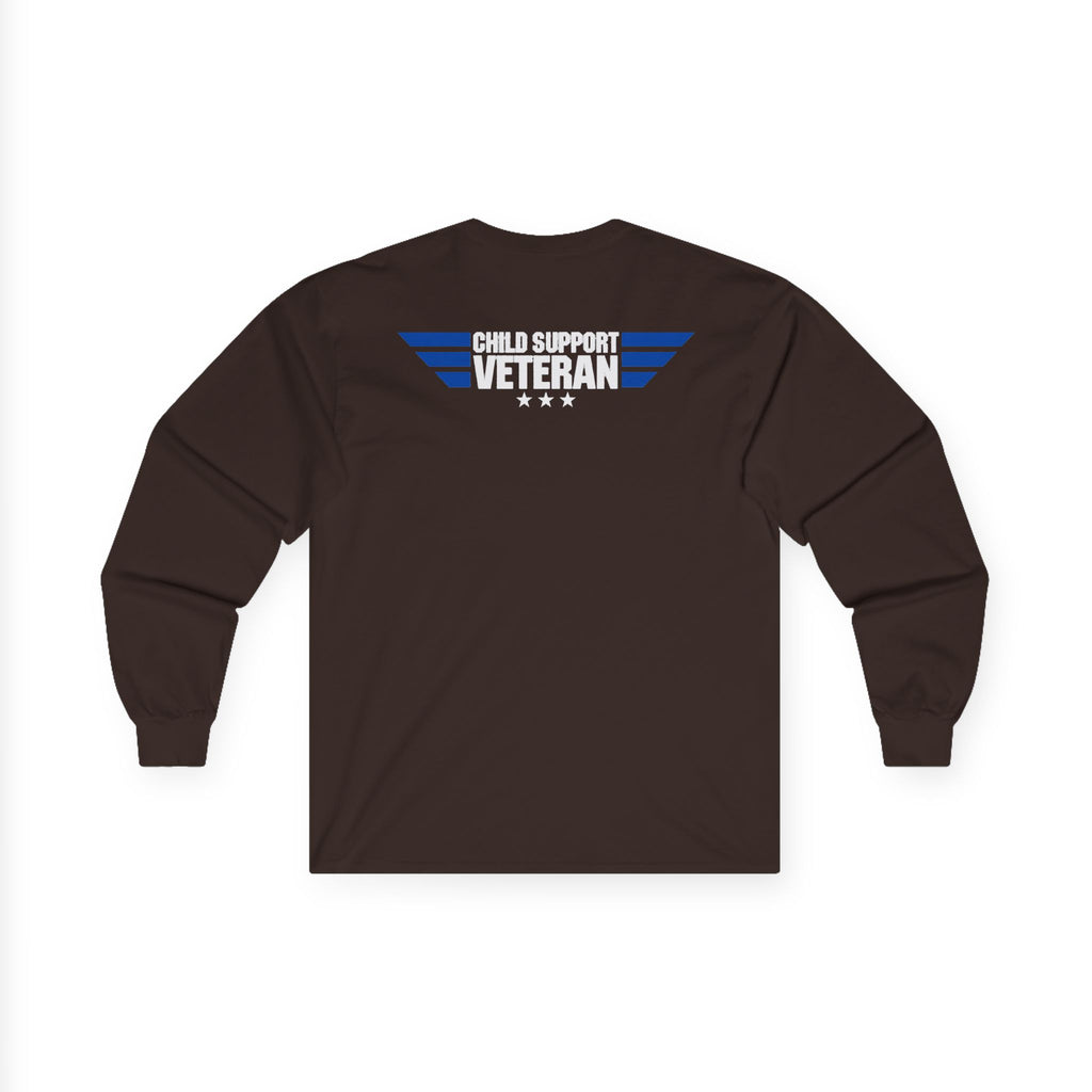 Long Sleeve Tee — Vintage Eagle Graphic “CSV” Patriotic Military Vibe