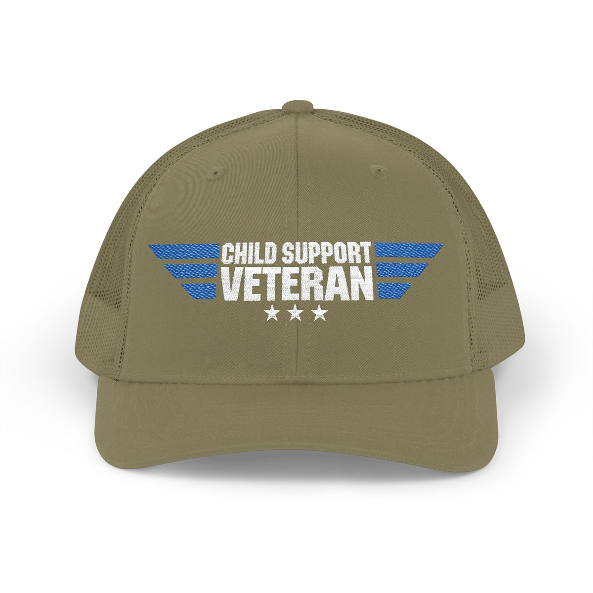 Embroidered Trucker Cap — Retro Winged Logo Snapback