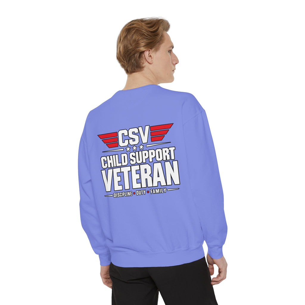 Child Support Veteran Sweatshirt – “My Dad Is A Child Support Veteran” Patriotic Crewneck