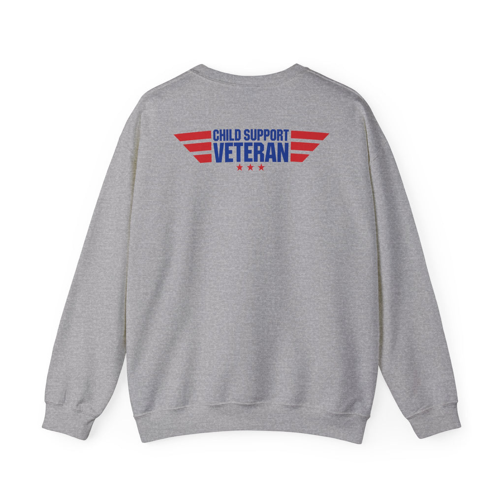 Crewneck Sweatshirt — Child Support Veteran Lion Graphic