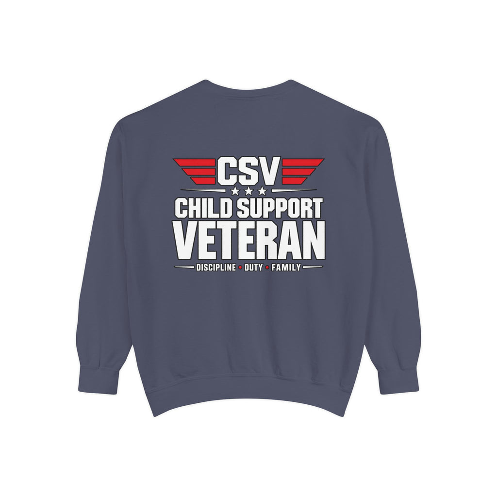 Child Support Veteran Sweatshirt – “My Dad Is A Child Support Veteran” Patriotic Crewneck