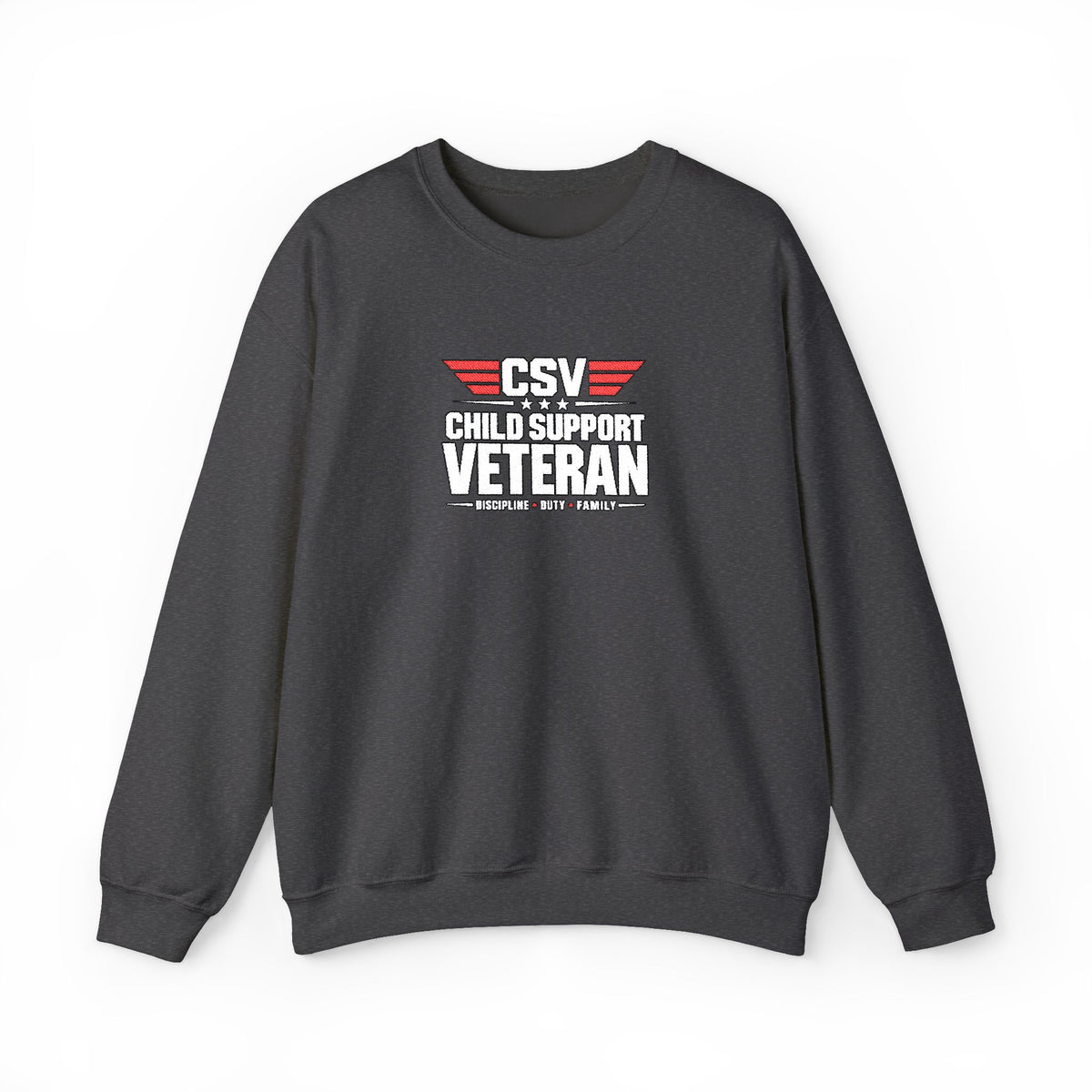 Veteran Dad Sweatshirt — Distressed USA Proud Veteran Crewneck