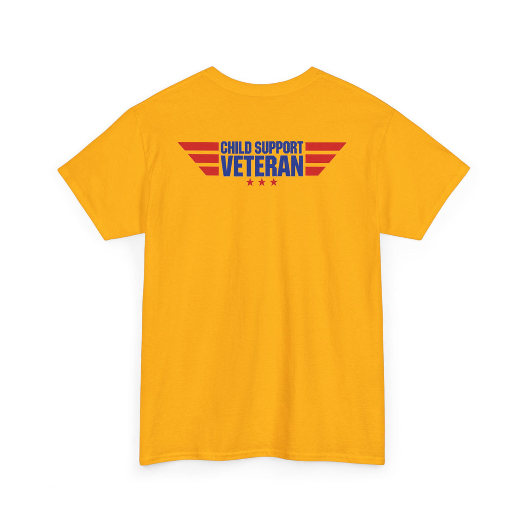 Raised By A Child Support Veteran T‑Shirt – Patriotic Military Tribute Tee