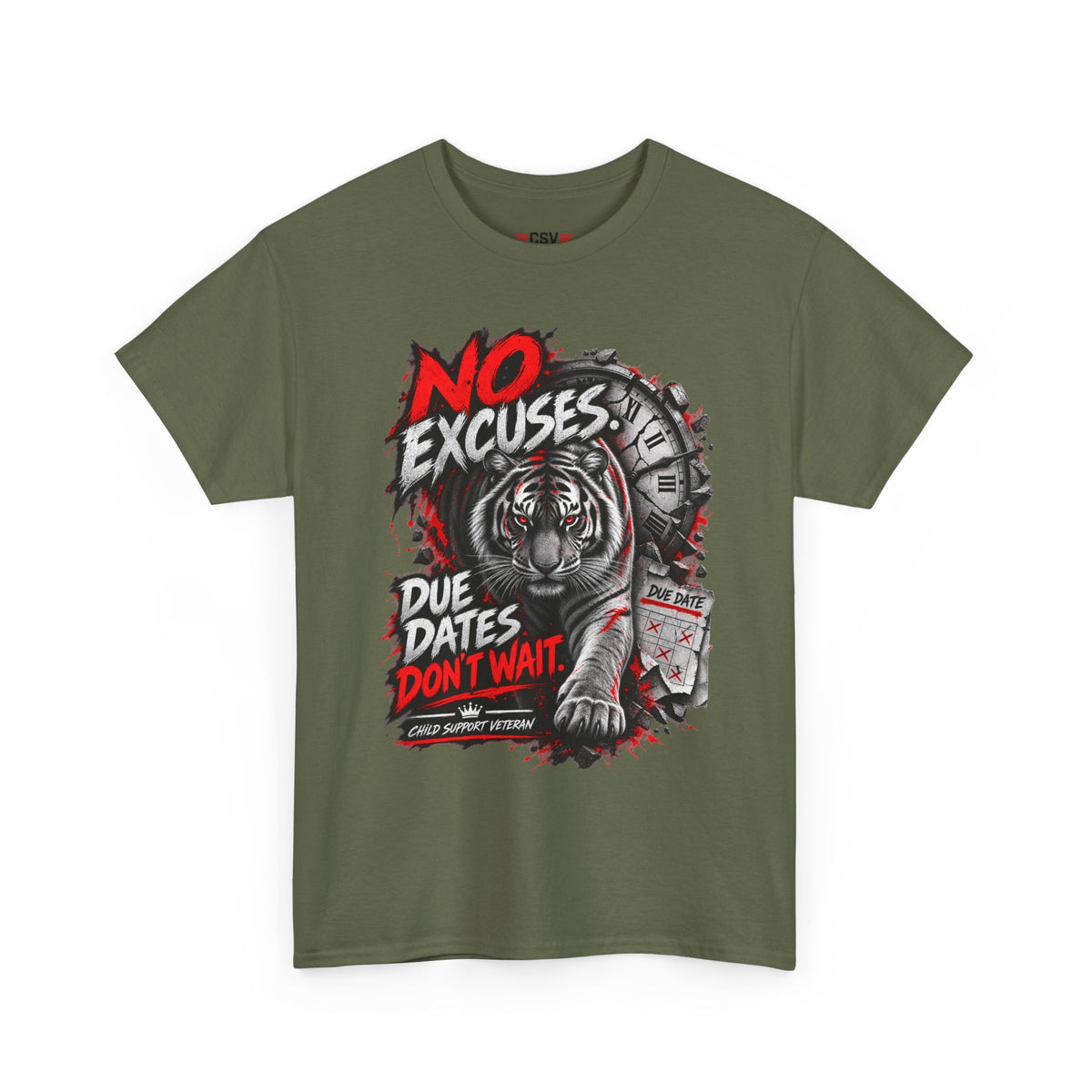 NO EXCUSES Unisex Heavy Cotton Tee