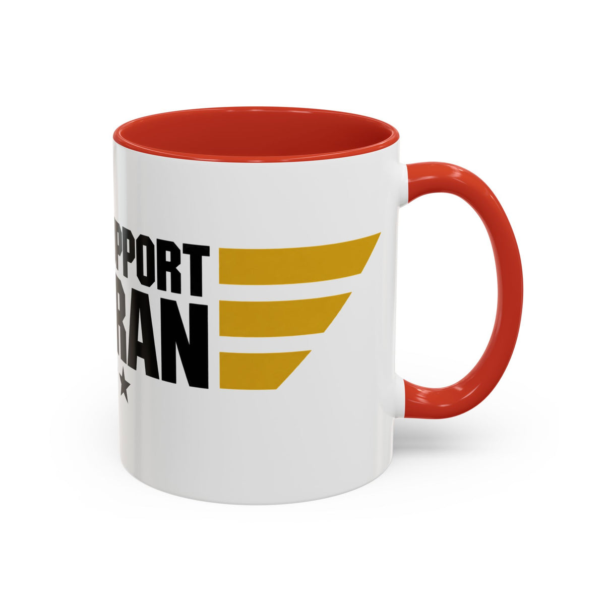Veteran Support Coffee Mug – “Child Support Veteran” Accent Ceramic Mug