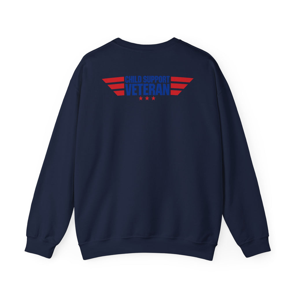 Crewneck Sweatshirt — Child Support Veteran Lion Graphic