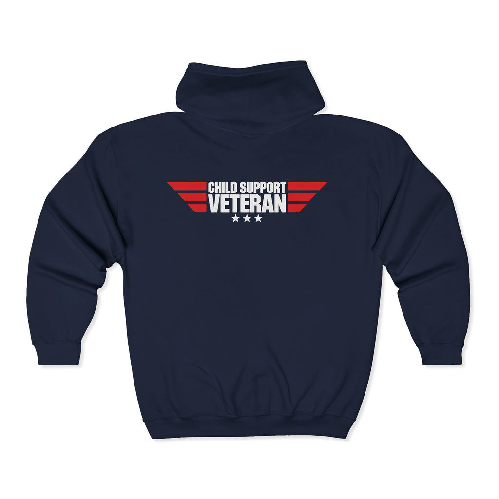 CSAF Support Veteran Zip Hoodie – "Civil Support Veteran (CSV)" Military Tribute
