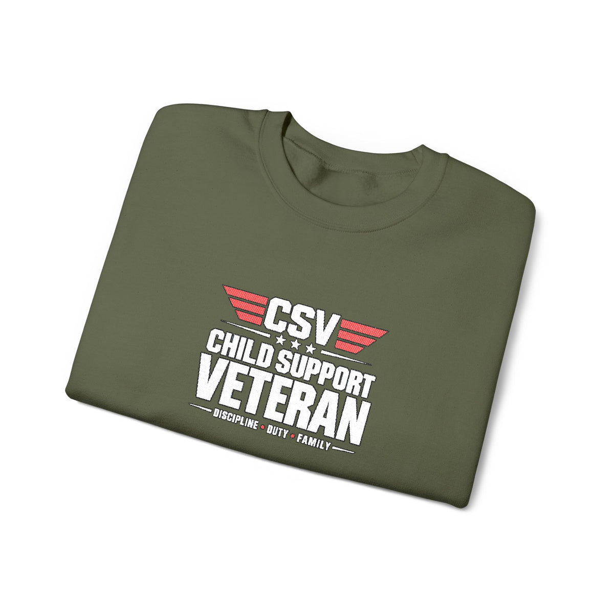 Veteran Dad Sweatshirt — Distressed USA Proud Veteran Crewneck