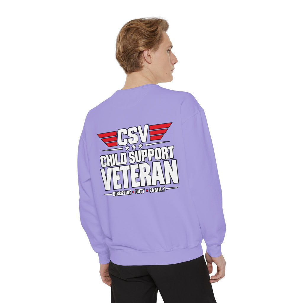Child Support Veteran Sweatshirt – “My Dad Is A Child Support Veteran” Patriotic Crewneck