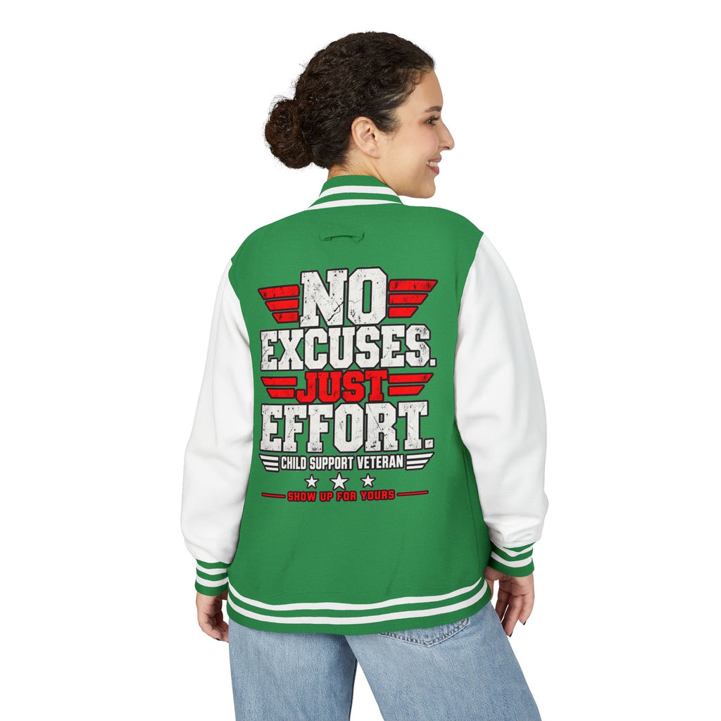 Letterman Jacket — “No Excuses. Just Effort.” CSV Pride