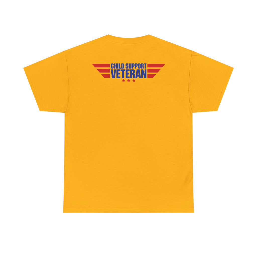 Raised By A Child Support Veteran T‑Shirt – Patriotic Military Tribute Tee