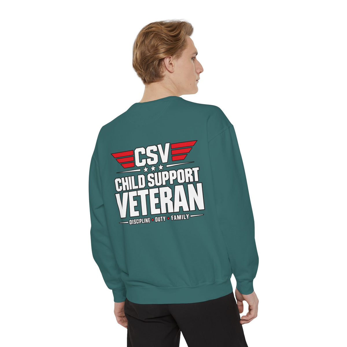 Child Support Veteran Sweatshirt – “My Dad Is A Child Support Veteran” Patriotic Crewneck