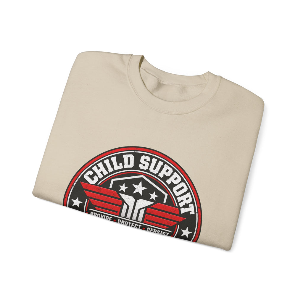 Child Support Veteran Crewneck Sweatshirt — CSV Emblem Pullover