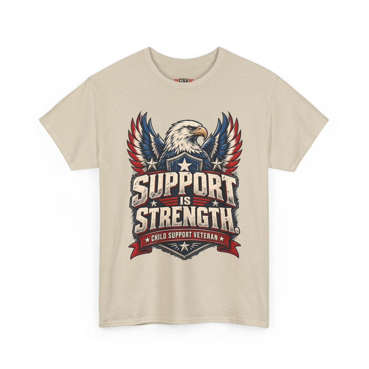 SUPPORT IS STRENGTH  Unisex Heavy Cotton Tee