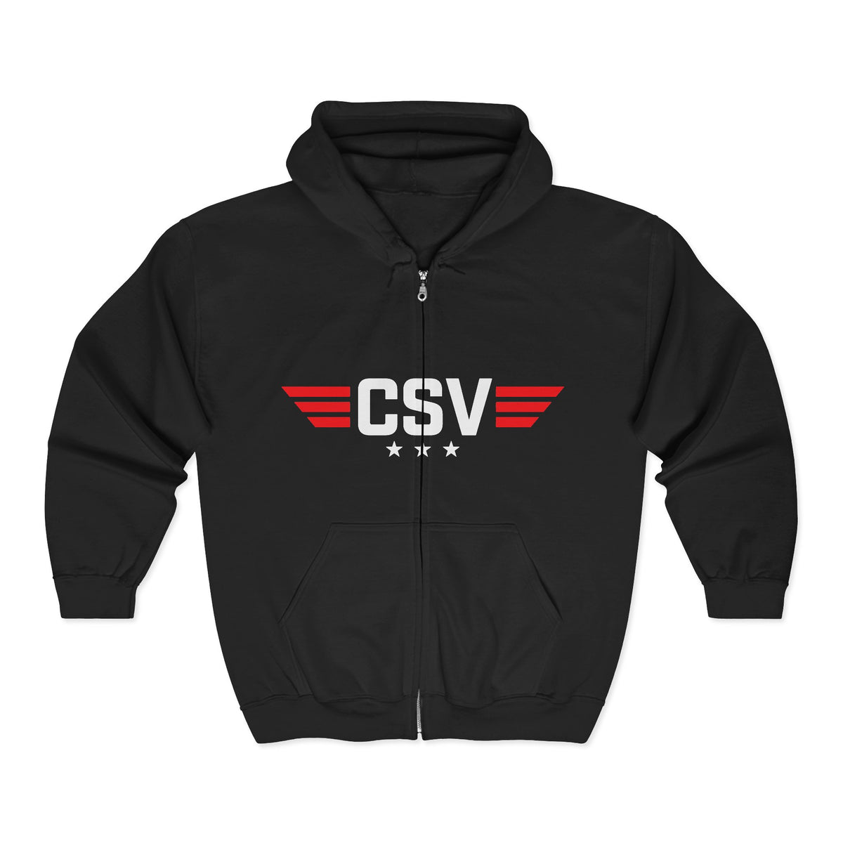 CSAF Support Veteran Zip Hoodie – "Civil Support Veteran (CSV)" Military Tribute