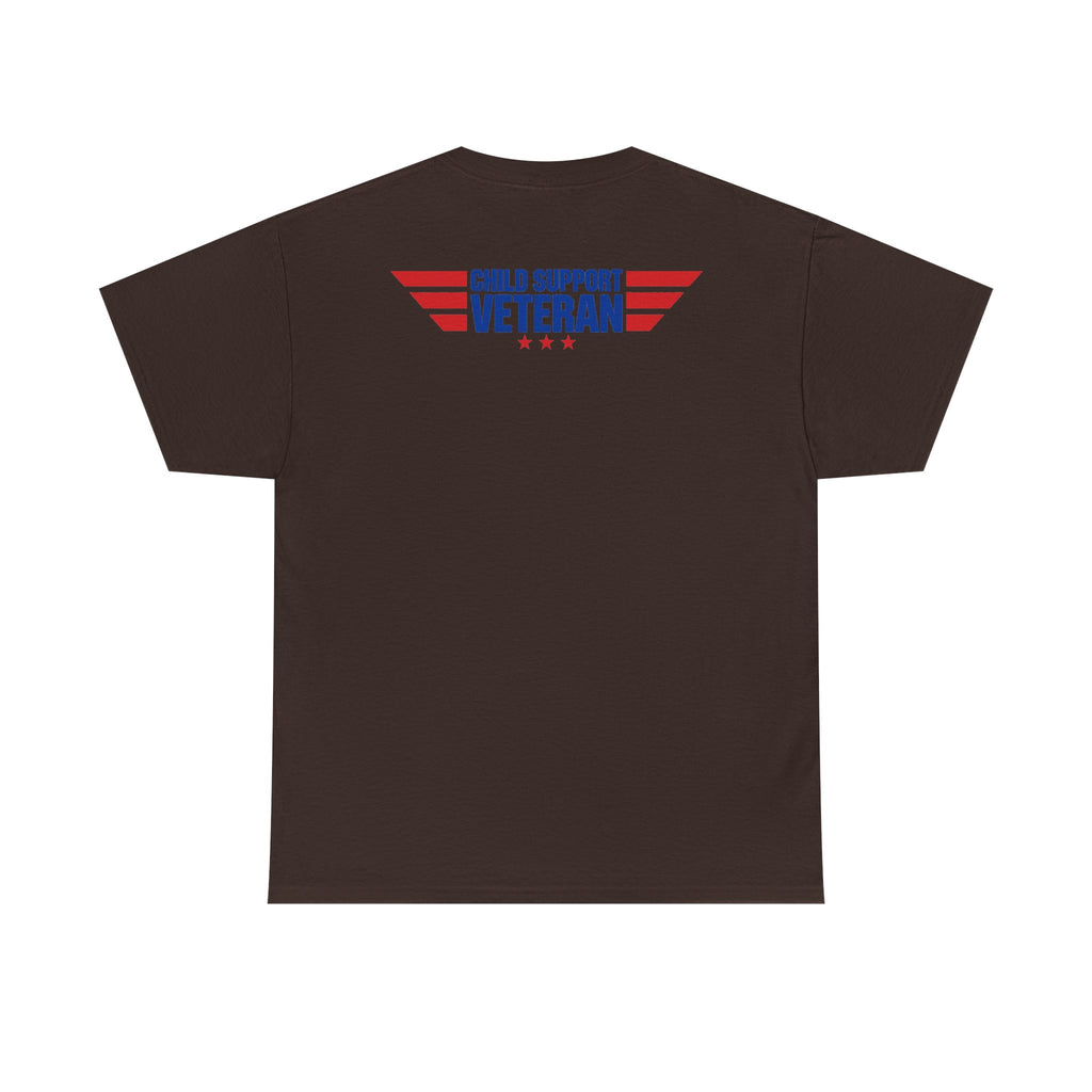Raised By A Child Support Veteran T‑Shirt – Patriotic Military Tribute Tee