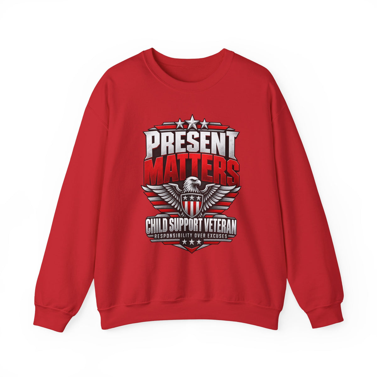 Child Support Veteran Crewneck Sweatshirt — CSV Emblem Pullover