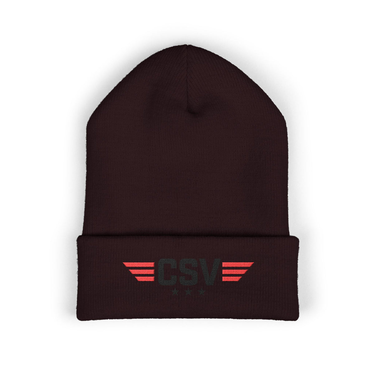 CSV  Embroidered Beanie – Classic Cuffed Winter Hat