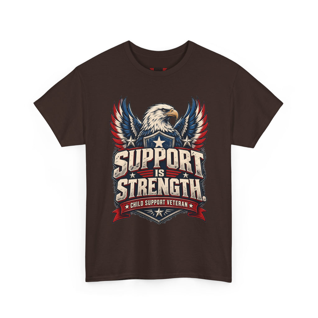 SUPPORT IS STRENGTH  Unisex Heavy Cotton Tee