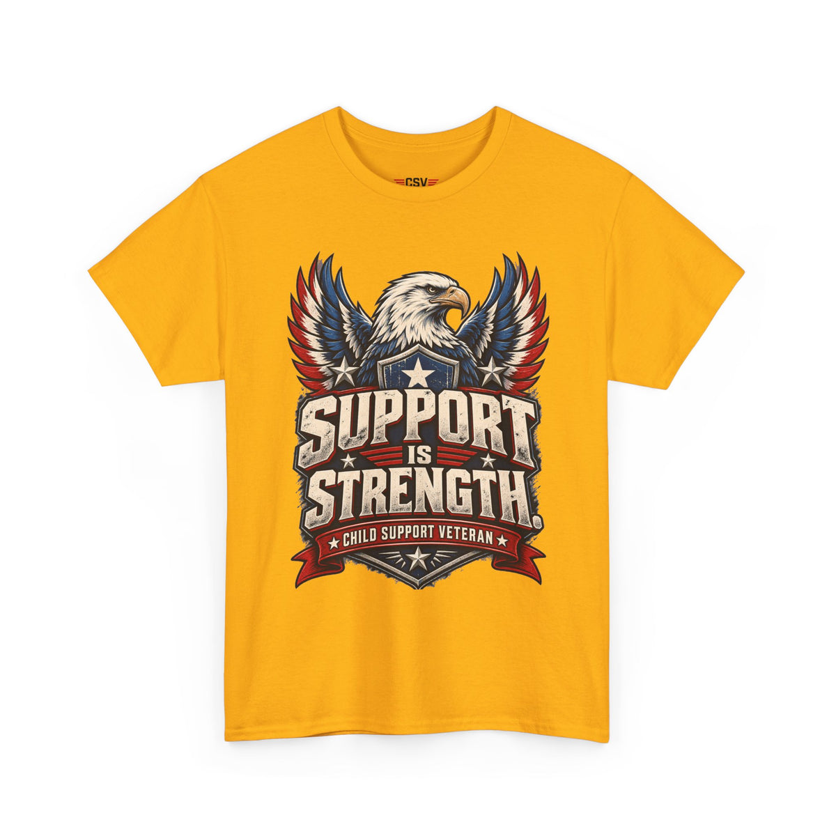 SUPPORT IS STRENGTH  Unisex Heavy Cotton Tee