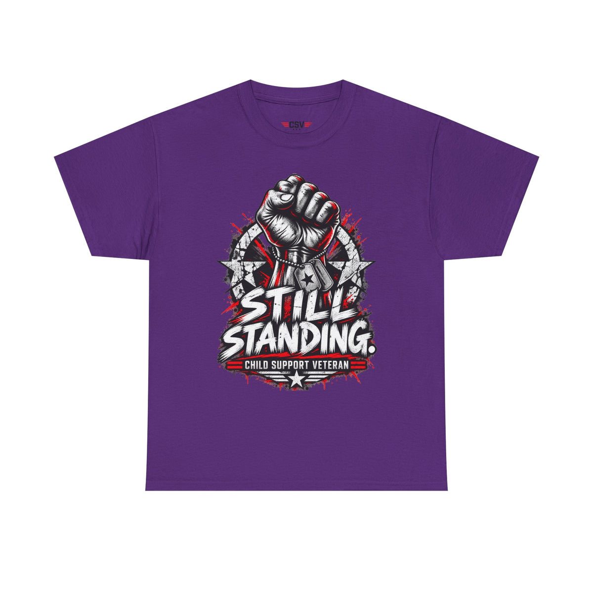 Still Standing Child Support Veteran T‑Shirt