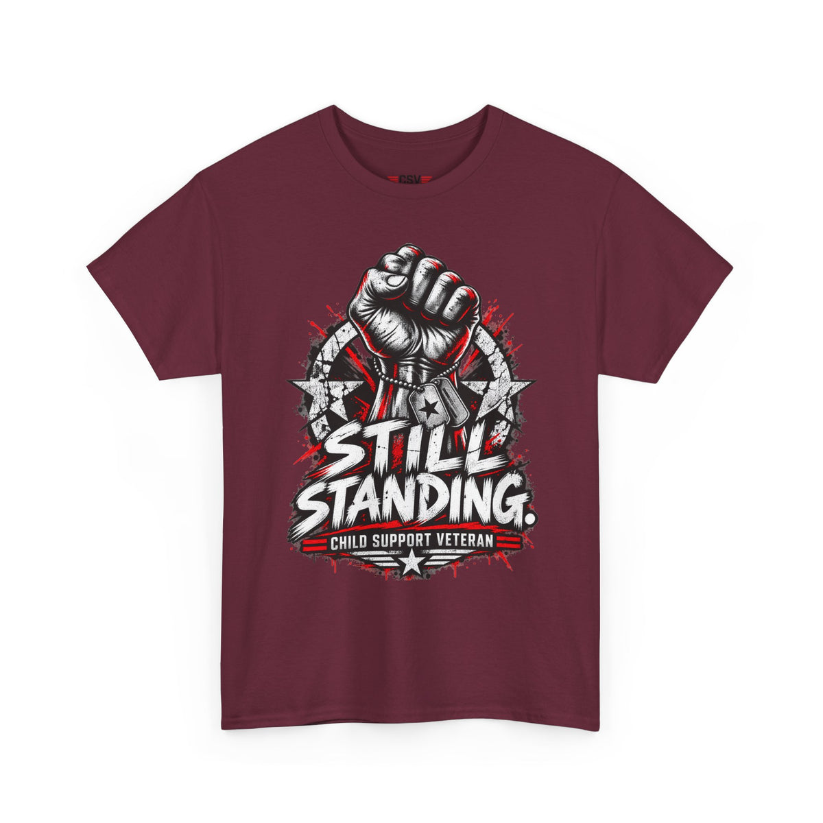 Still Standing Child Support Veteran T‑Shirt