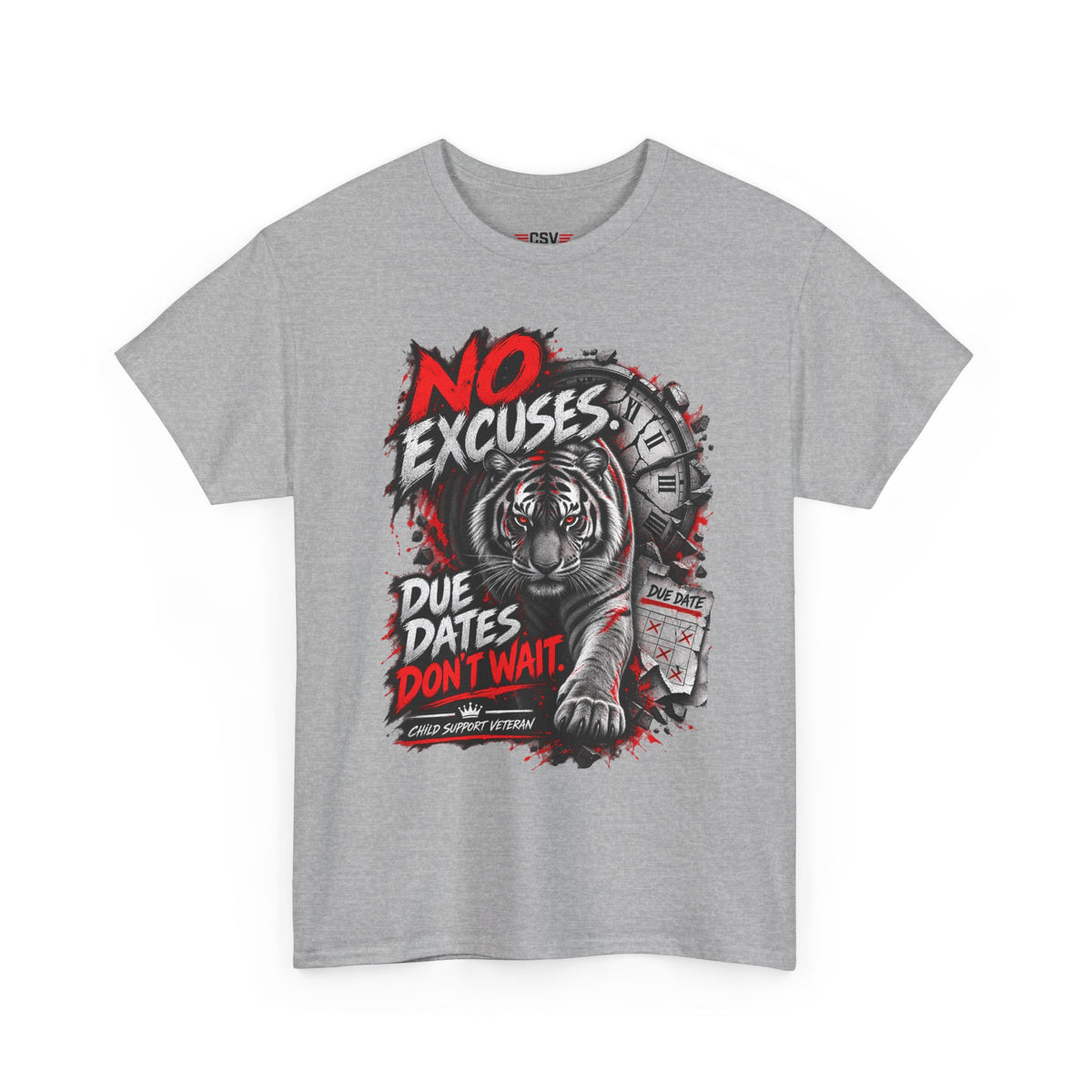 NO EXCUSES Unisex Heavy Cotton Tee