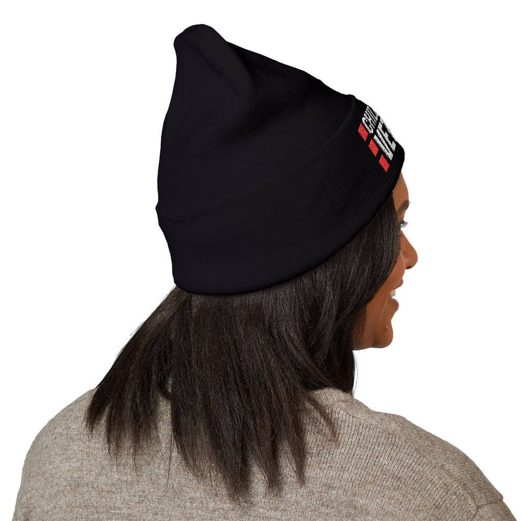 CSV Embroidered Beanie – Classic Cuffed Winter Hat