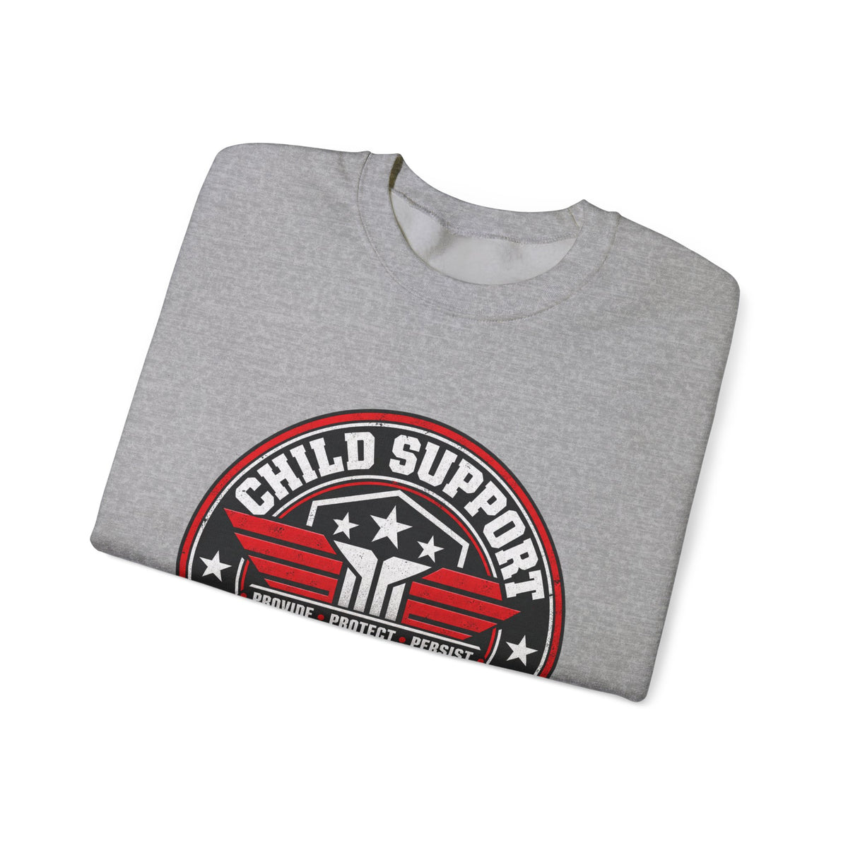 Child Support Veteran Crewneck Sweatshirt — CSV Emblem Pullover
