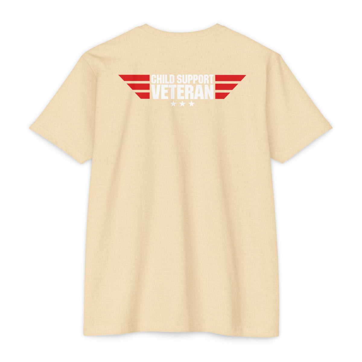 Child Support Veteran T-Shirt — "Real Parents Show Up" Patriotic Dad Shirt