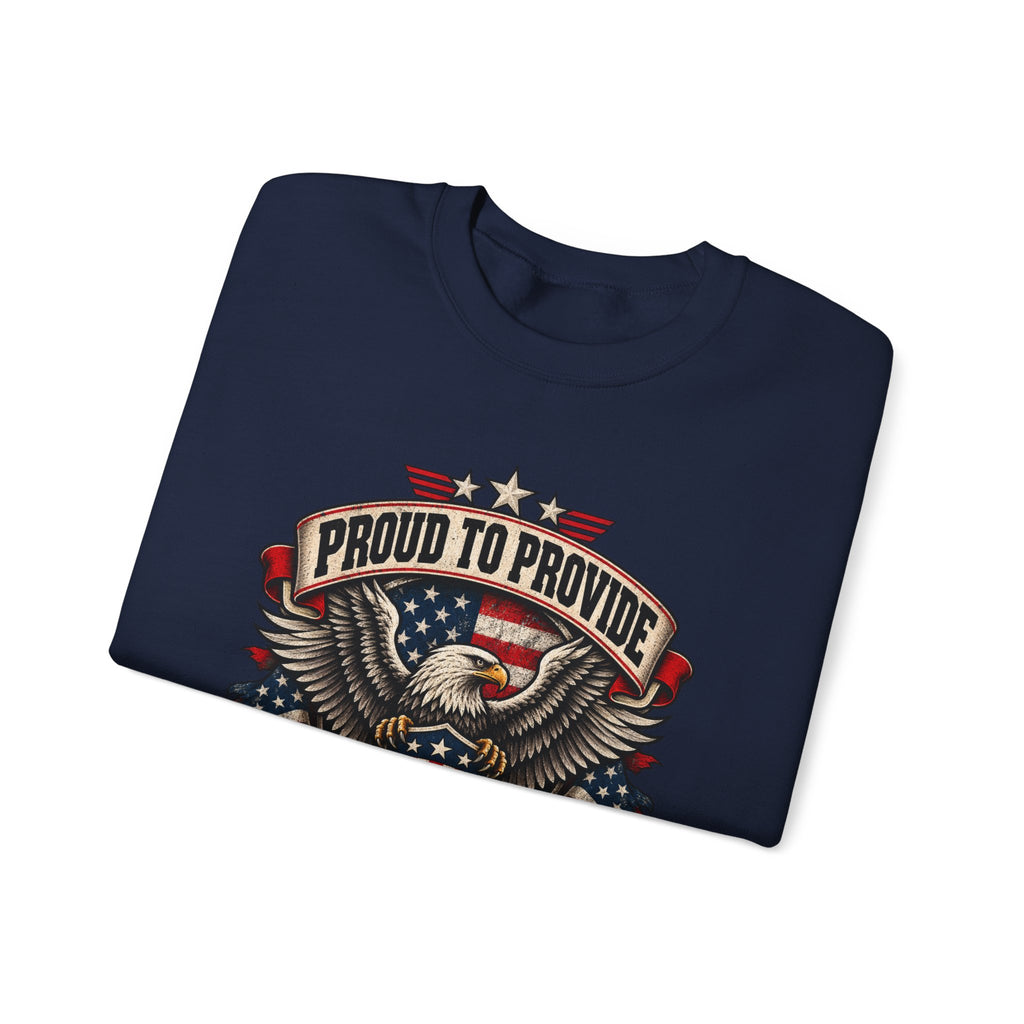 Child Support Veteran Crewneck Sweatshirt — CSV Emblem Pullover