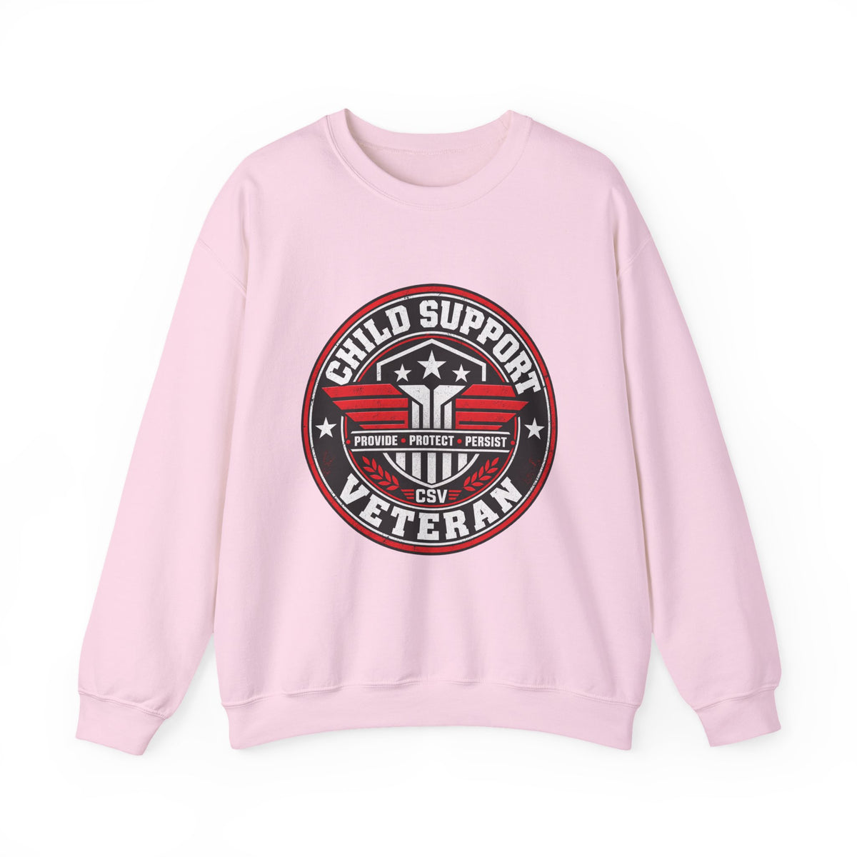 Child Support Veteran Crewneck Sweatshirt — CSV Emblem Pullover