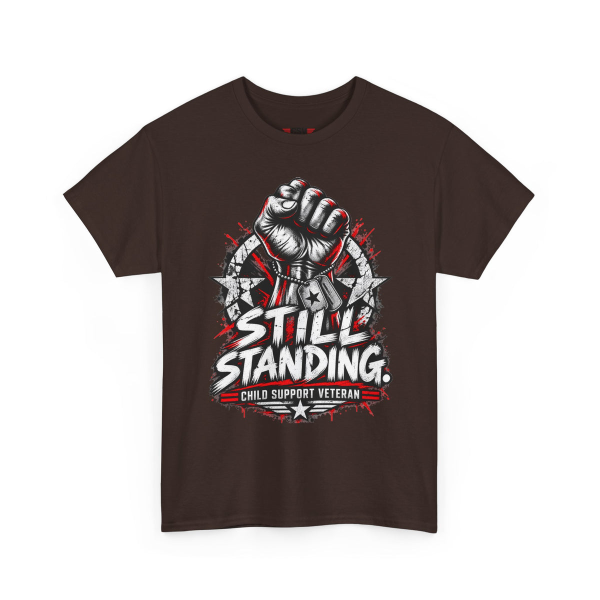 Still Standing Child Support Veteran T‑Shirt