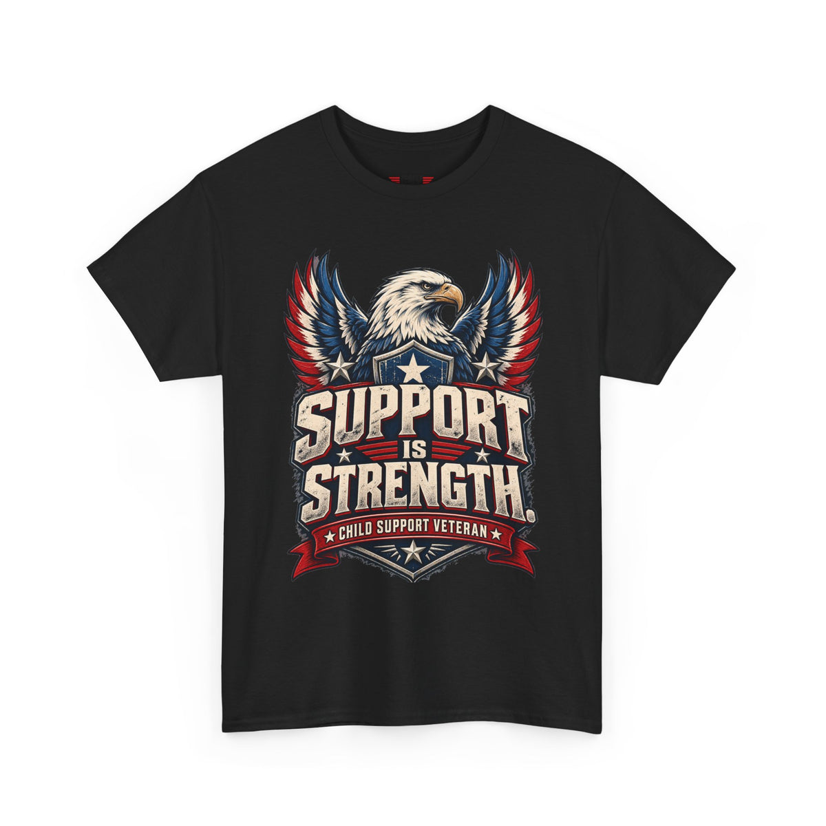 SUPPORT IS STRENGTH  Unisex Heavy Cotton Tee